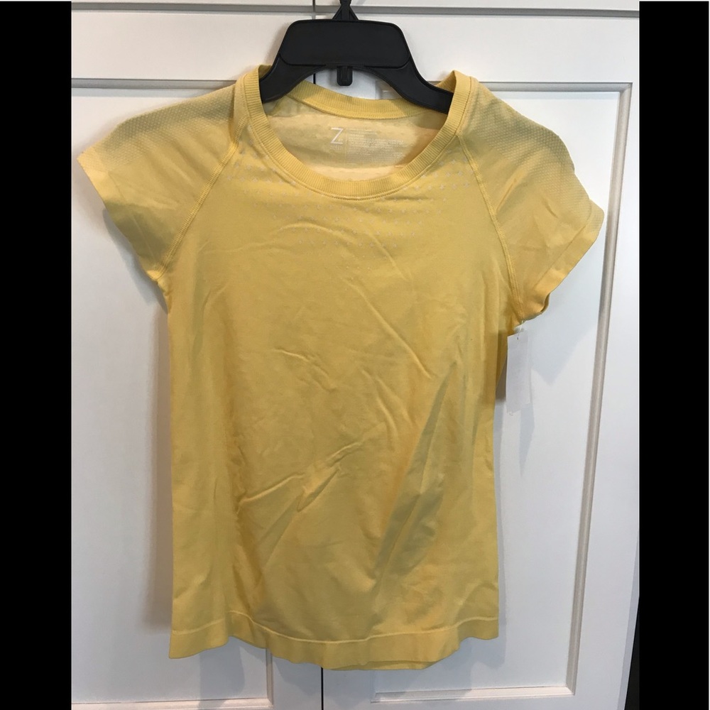 Z By Zella Yellow Compression Shirt